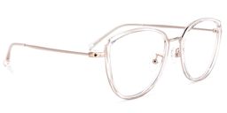 Reagan Cateye Clear Glasses2