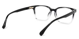 Roman Rectangle Black Glasses4