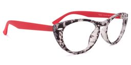 Rebecca Cateye Gray-Floral Glasses2