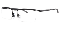 Perla Rectangle Black Glasses3