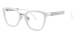 Hockey Cat Eye White Glasses3