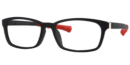 Lacy Rectangle Black Red Sports Glasses3