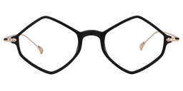 Misa Rhombic Black Glasses0
