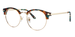 Montgomery Blue Floral Handmade Glasses3