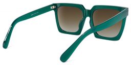 Rosa Square Dark-Green Sunglasses4