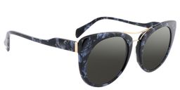 William Pattern Cat-eye Black Sunglasses2