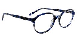 Adamson Oval Blue/Black Glasses2