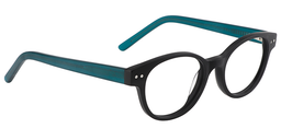 Nicholas Oval Black Glasses3