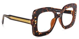 Eloise Square Tortoise Glasses2