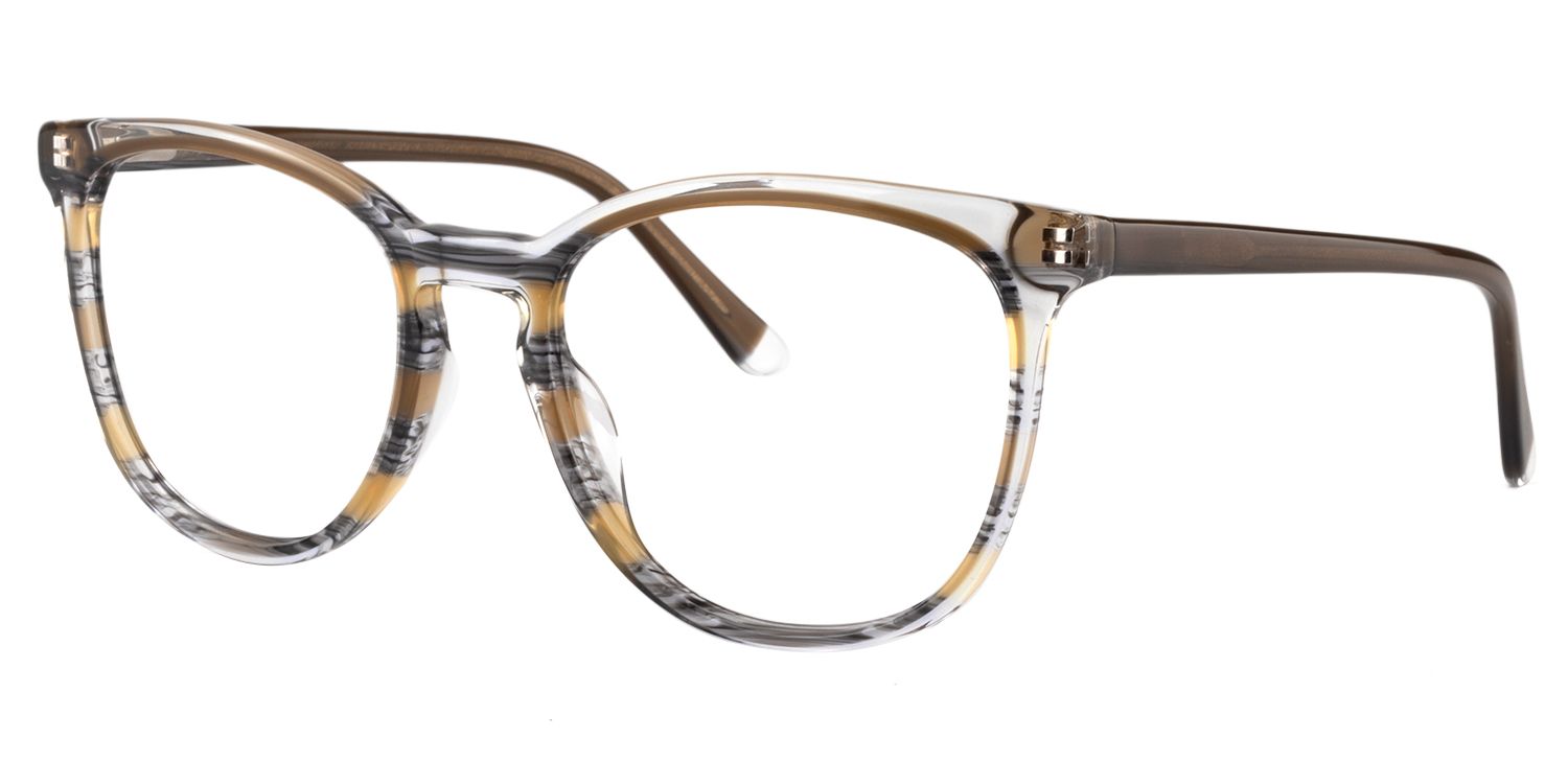 Square Brown Glasses | Zeelool Glasses3