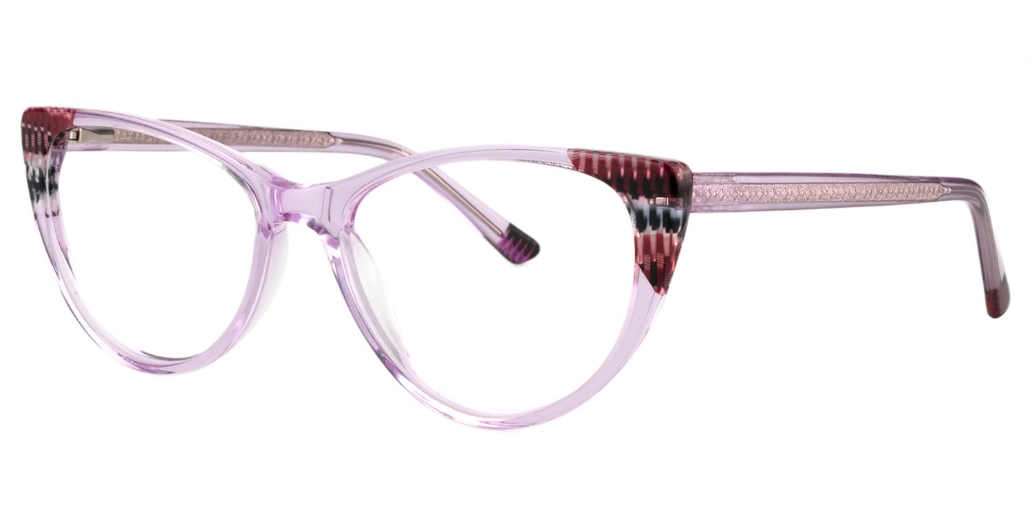 Cat Eye Purple Glasses | Zeelool Glasses2