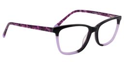 Amanda Rectangle Purple Glasses3