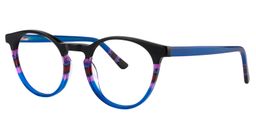 Margaret Round Blue Glasses2