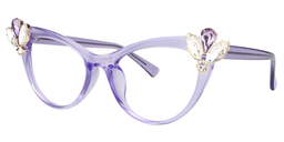 Aimee Cat Eye Purple Glasses2