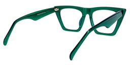 Cecile Cat Eye Green Glasses4