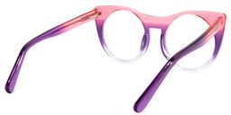 Zora Cateye Pink-Clear Glasses4