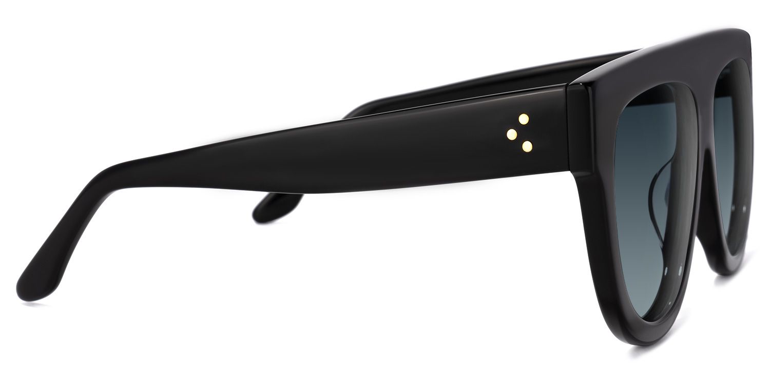 Jules Round Black Frame Sunglasses Online Sale | ZEELOOL2