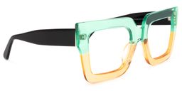 Brandon Square Green-Orange Glasses2