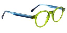 Alexa Round Green Glasses2