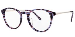 Blanche Round Purple Glasses 2