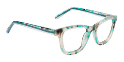 Henna Rectangle Green Floral Glasses3