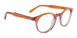 Kimberly Round Orange Glasses3