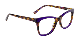 Fannie Rectangle Purple Glasses3