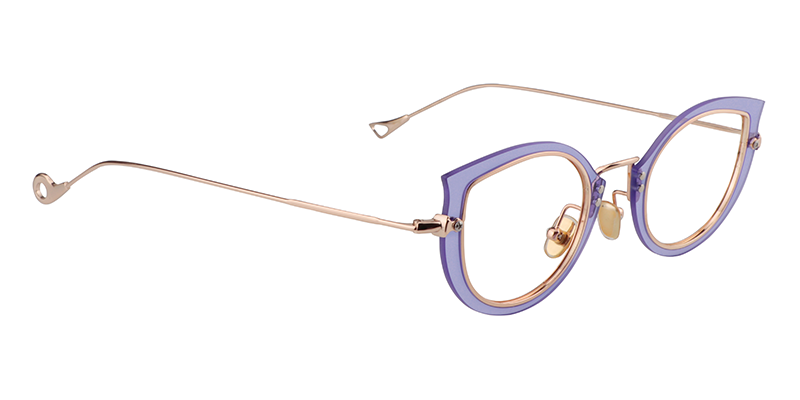 Cat Eye Light-Purple Glasses | Zeelool Eyewear Online3