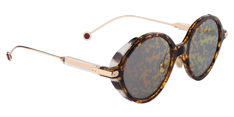 Round Light-Amber Sunglasses | Zeelool Sunglasses Online3