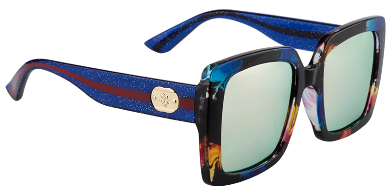 Square Blue Tortoise Sunglasses | Zeelool Sunglasses3