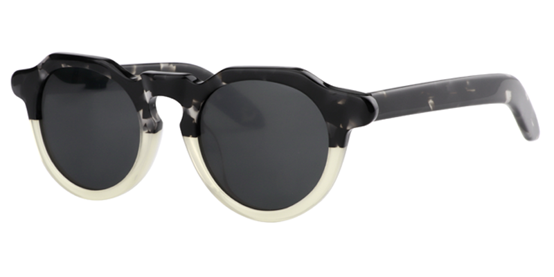 Round Black-Clear Sunglasses | Zeelool Sunglasses Online2