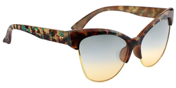 Harriet Cateye Green Floral Sunglasses3