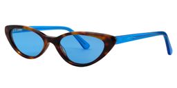 Alexandra Oval Blue Sunglasses2