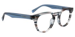 Alleyne Round Brown Blue Glasses2