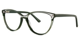 Allister Oval Dark Green Glasses3