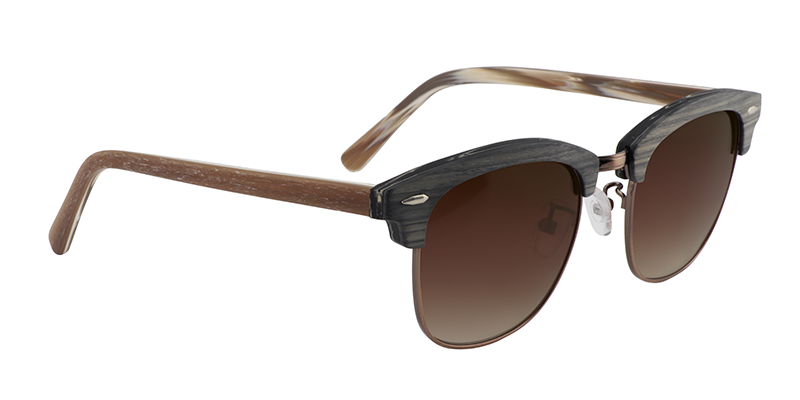 Browline Gray Sunglasses | Zeelool Sunglasses Online3