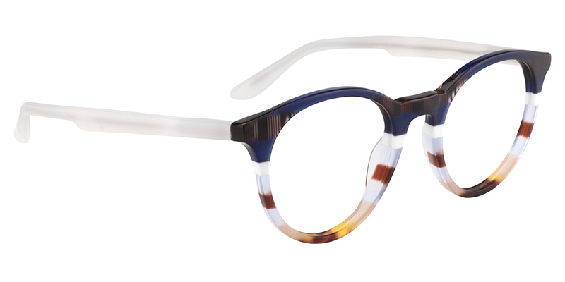 Round Dark Blue Glasses | Zeelool Eyeglass Frames3