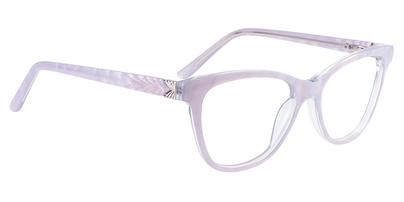 Oval Light Purple Glasses | Zeelool Prescription Glasses3