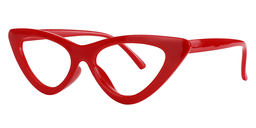 Joanna Cat Eye Red Glasses2