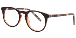 Alma Round Brown Glasses5