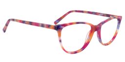 Alvira Oval Purple-Pattern Glasses2