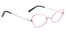 Xzavier Geometric Pink Glasses3