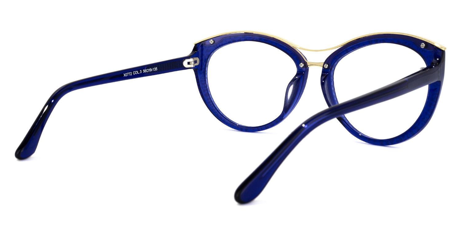 Cateye Blue Glasses4