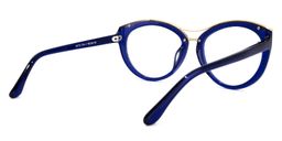 Carol Cateye Blue Glasses4