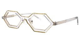 Caesar Geometric Yellow Glasses3