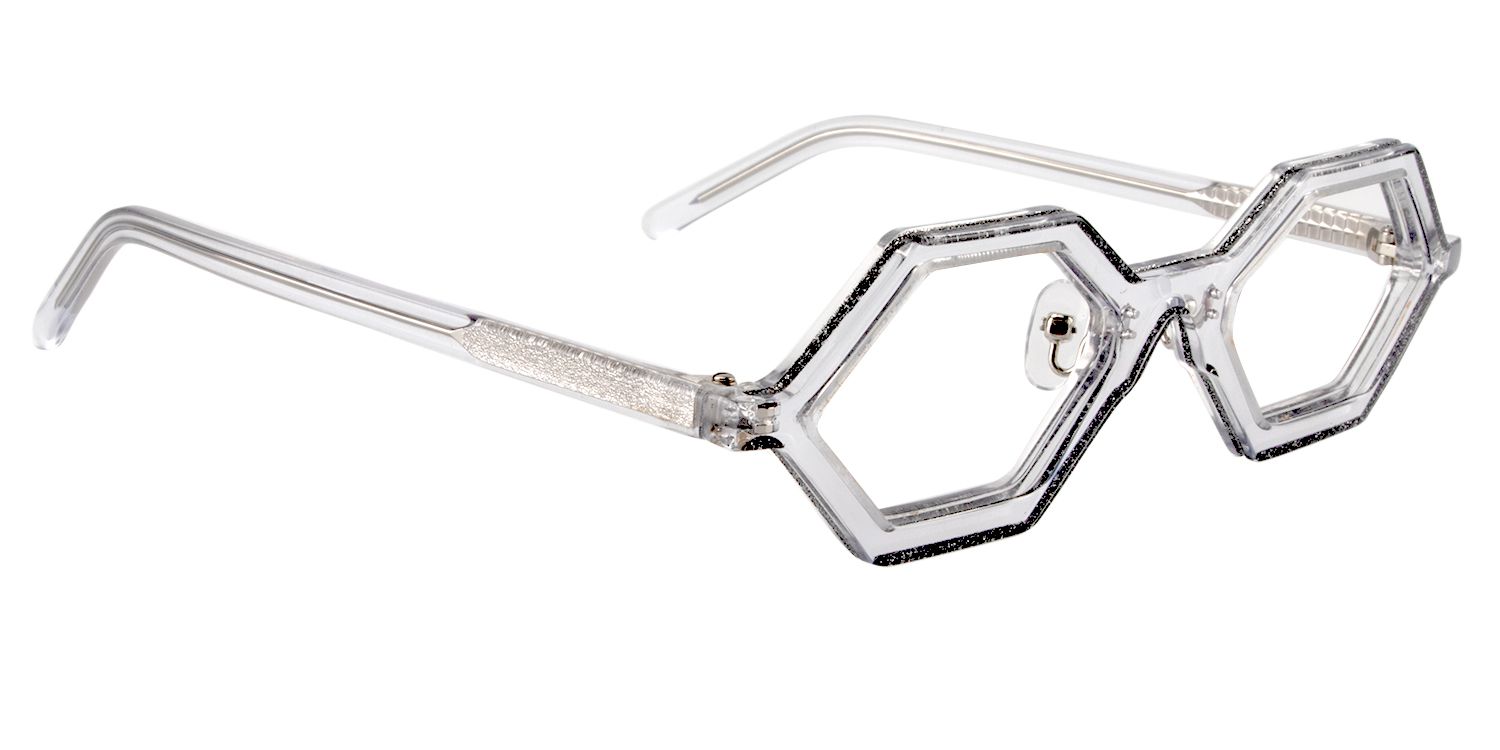 Geometric Black Glasses | Zeelool Glasses2