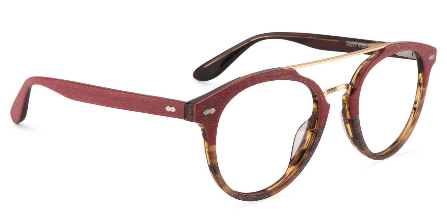 Aviator Red Glasses | Zeelool Glasses2