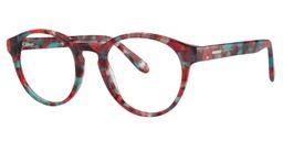 Caitlyn Round Red Floral Glasses2