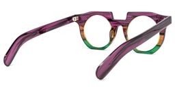 Mckoy Geoemtric Purple-Green Glasses4