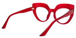 Depp Cateye Red Glasses4